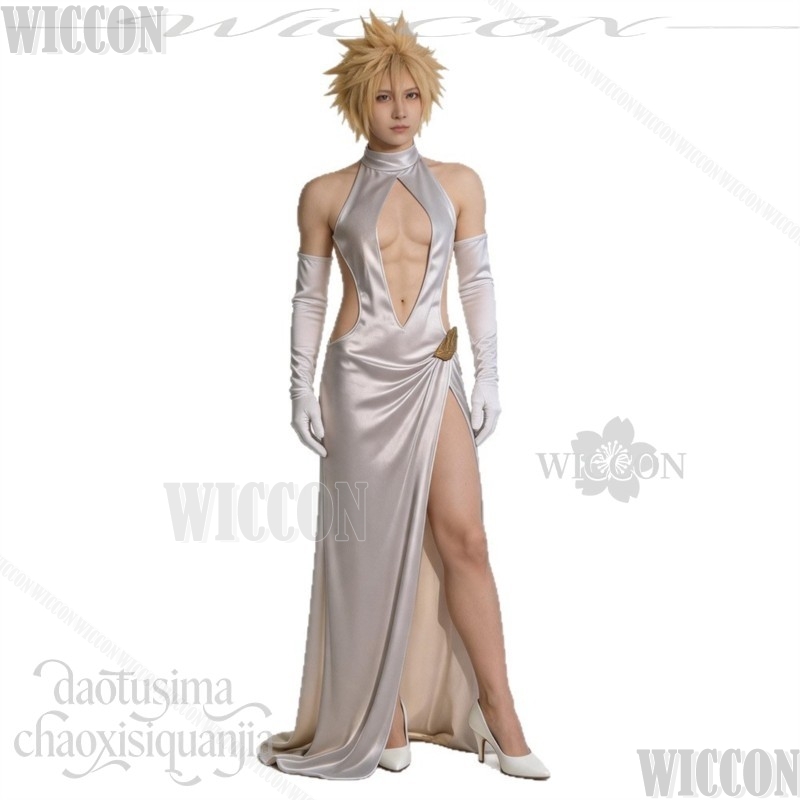 FF7 Cosplay Cloud High Slit We - Evening Gown review and price