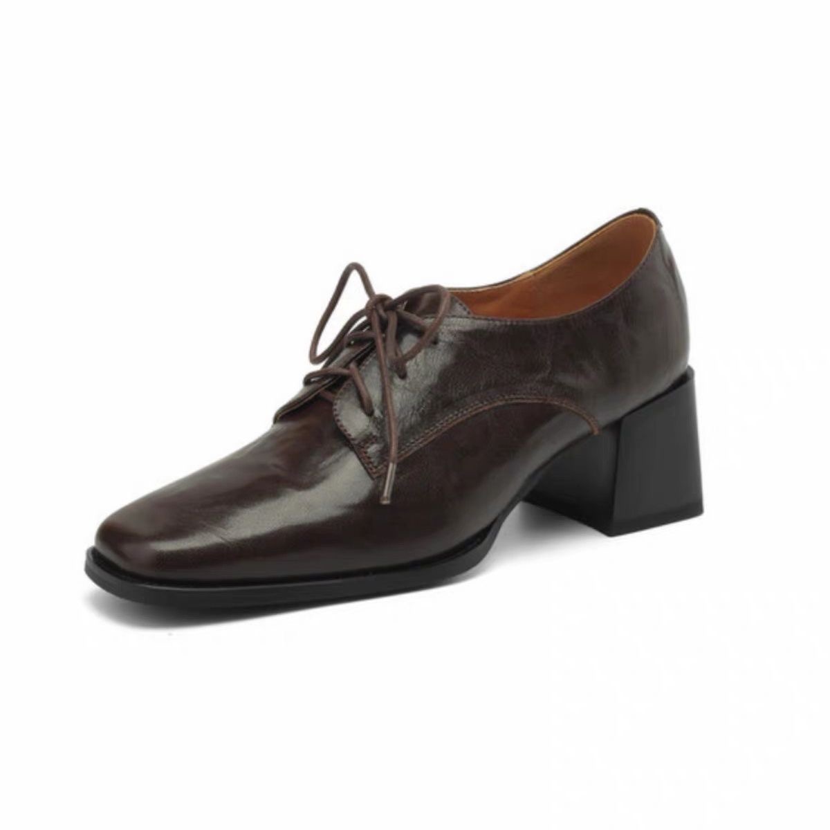 Women Square Toe Lace Up Oxfor - Formal Dress review and price
