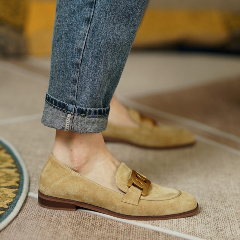Suede Leather Women Loafers Sp - Womens Heels review and price