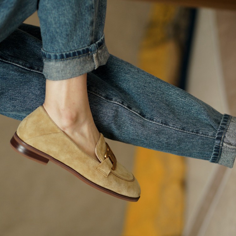 Suede Leather Women Loafers Sp - Womens Heels review and price