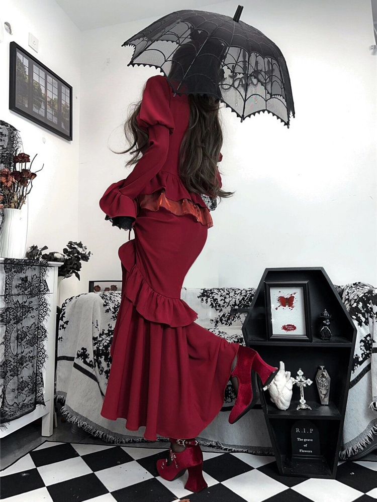 Spring Red Vintage Dress Women - Women'S Red Formal Wear review and price