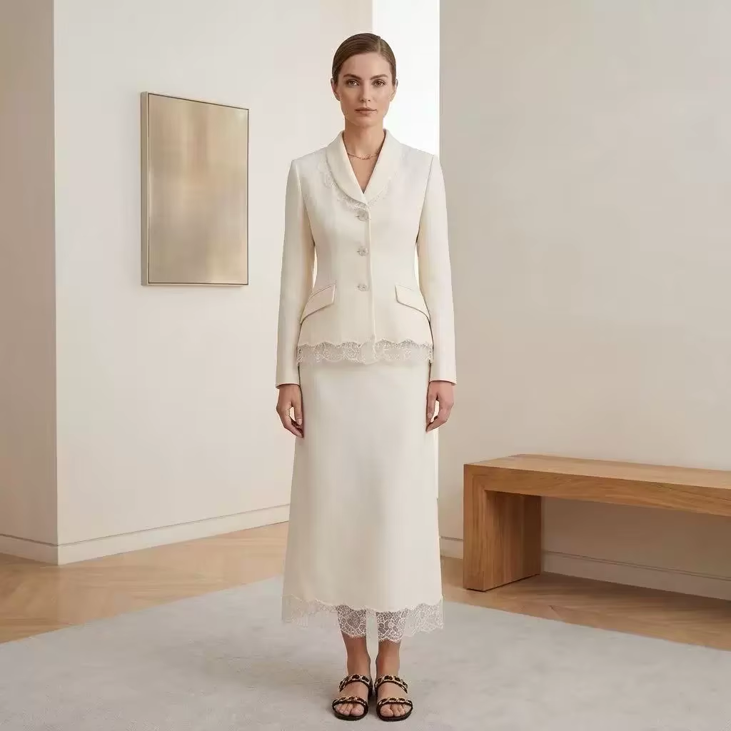 Luxury Wool Silk Blend Skirt S - Formal Skirt review and price