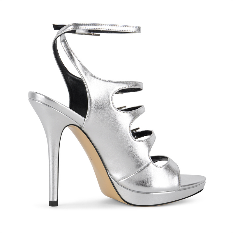 Onlymaker Women Silver Stilett - Formal Dress review and price