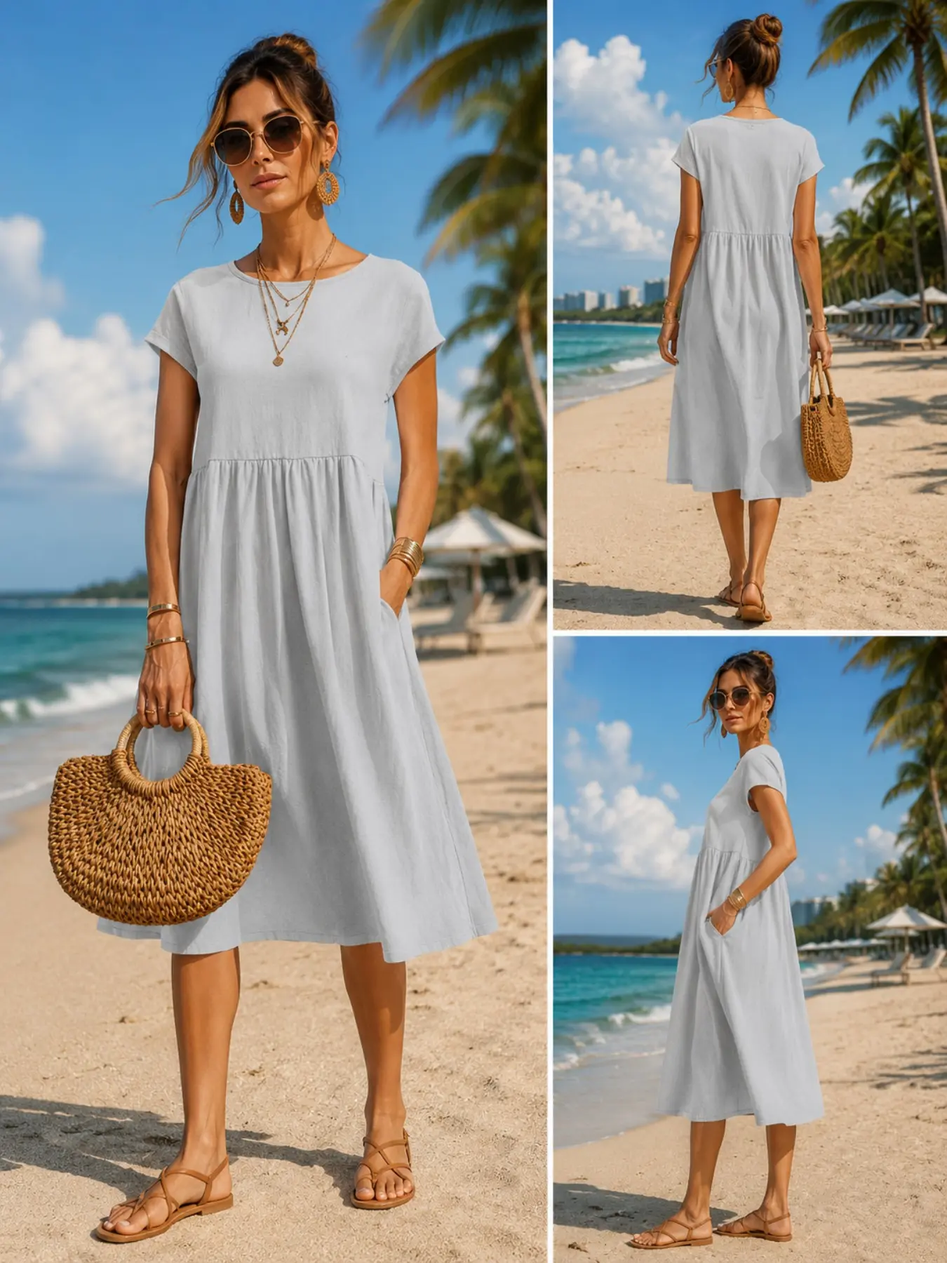 Women’s Casual Midi Dress with - Midi Dress review and price